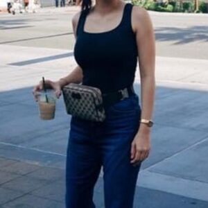 Gucci Brown Monogram Belt Bag